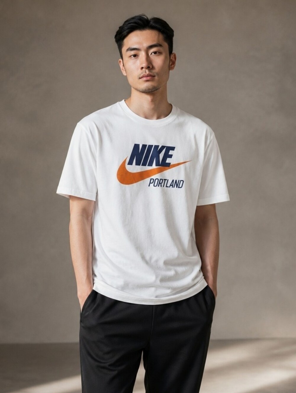 Nike Portland Tee Shirt White Size Mens Small Cotton Shirt